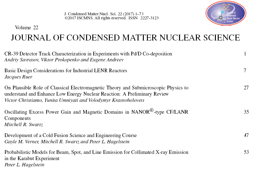A document entitled 'Observation of Cold Nuclear Fusion in Condensed Matter'.