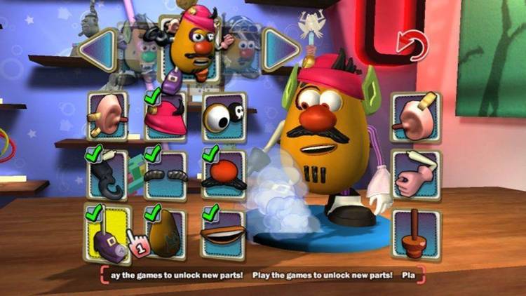 Mr. Potato Head type of game for the youngsters.