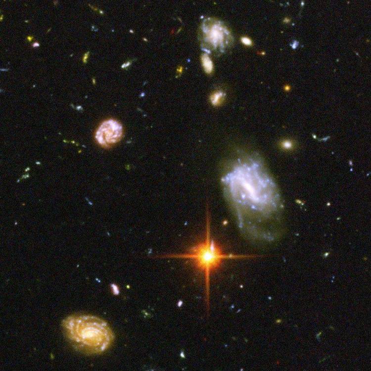 Graphics from NASA's Hubble Telescope.