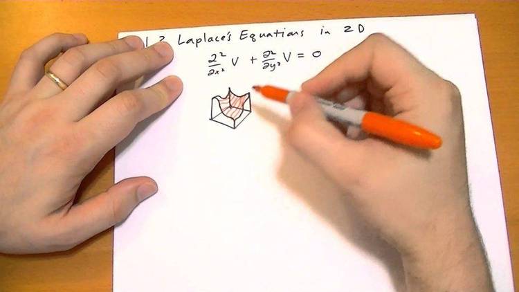 Solves Laplace's equation in two dimensions.