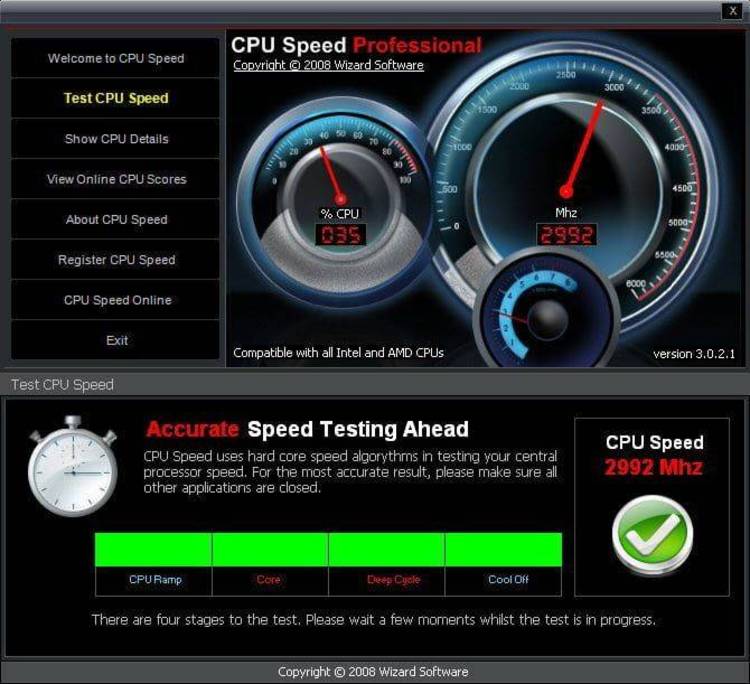 Simple CPU speed checker.