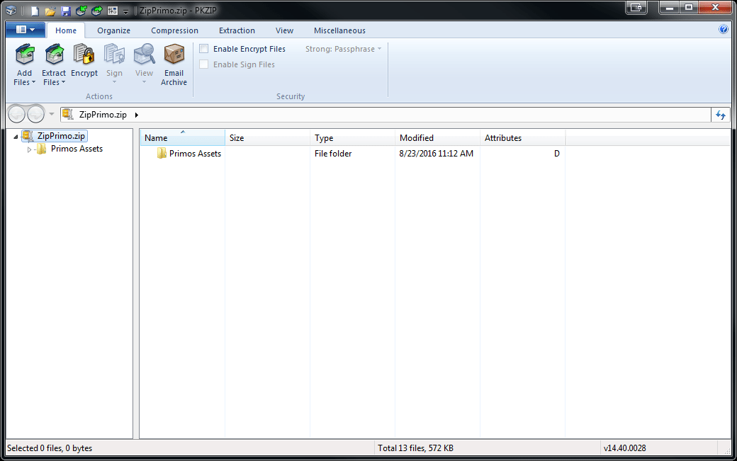 Update to PC Tools for Windows to add PKZip 2.04 compatability.