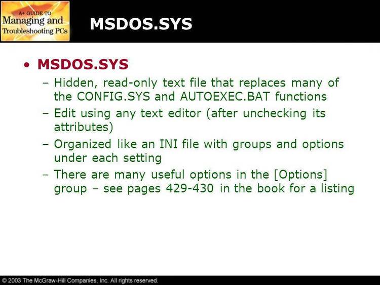 DynaBoot is a dynamic configuration utility that lets you choose and edit combinations of AUTOEXEC.BAT and CONFIG.SYS files.