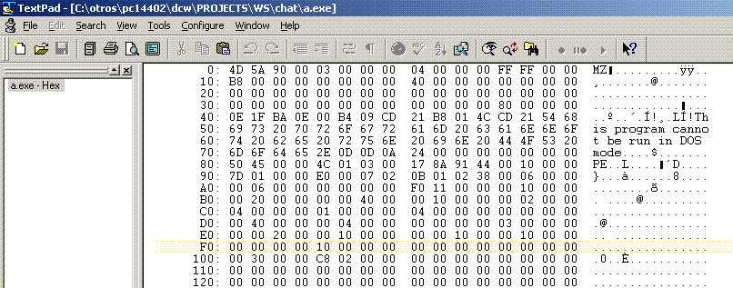 Hex Dump - This is a hexadecimal file dump program.