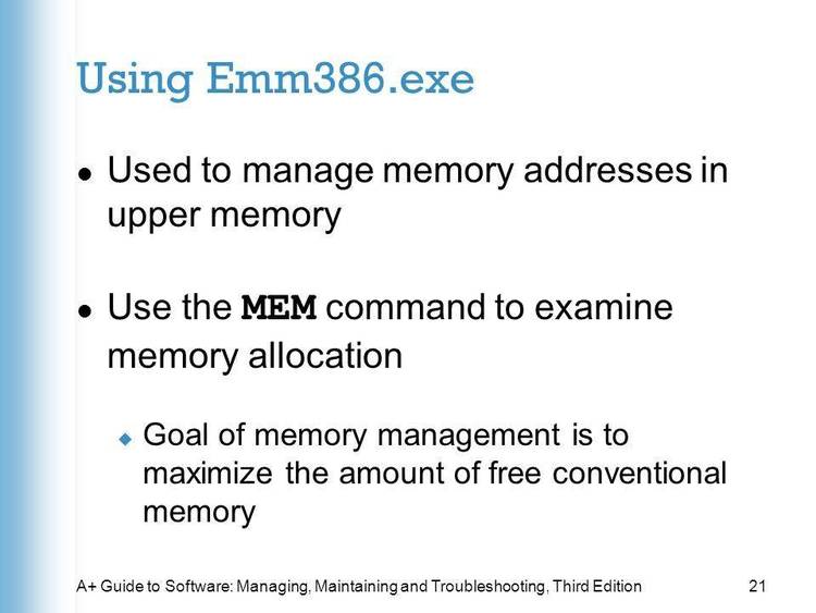 JAMBO is a Device Driver which is designed to make more memory available for you using DOS 5.0 with its EMM386.EXE memory manager.