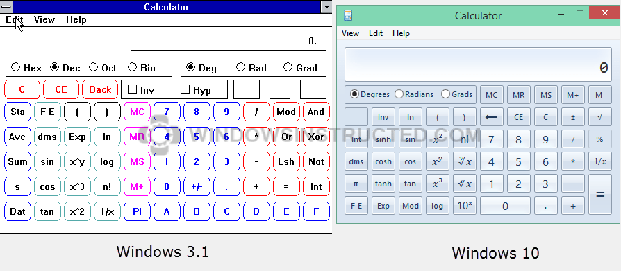 Advanced Calculator for Windows 3.1.