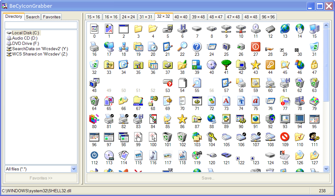 VB Icon Browser v. 2.20. View, print, and manage Windows .ICO icons.