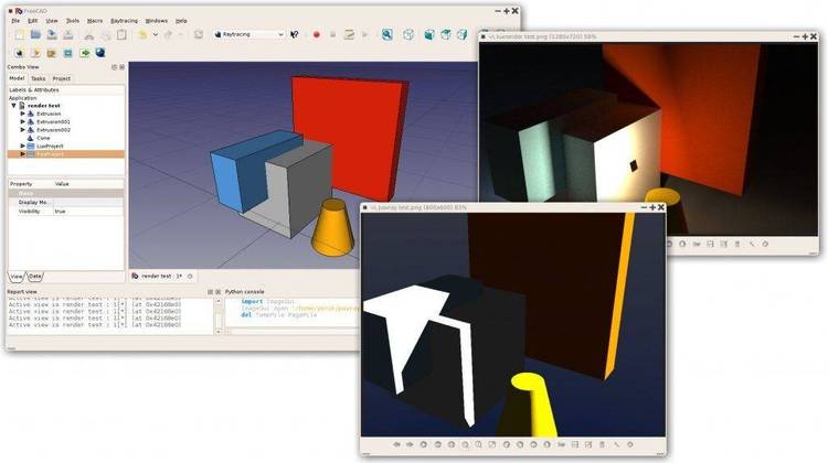 POVCAD for Windows is a small solid object modeling tool to create scene files for raytracers.