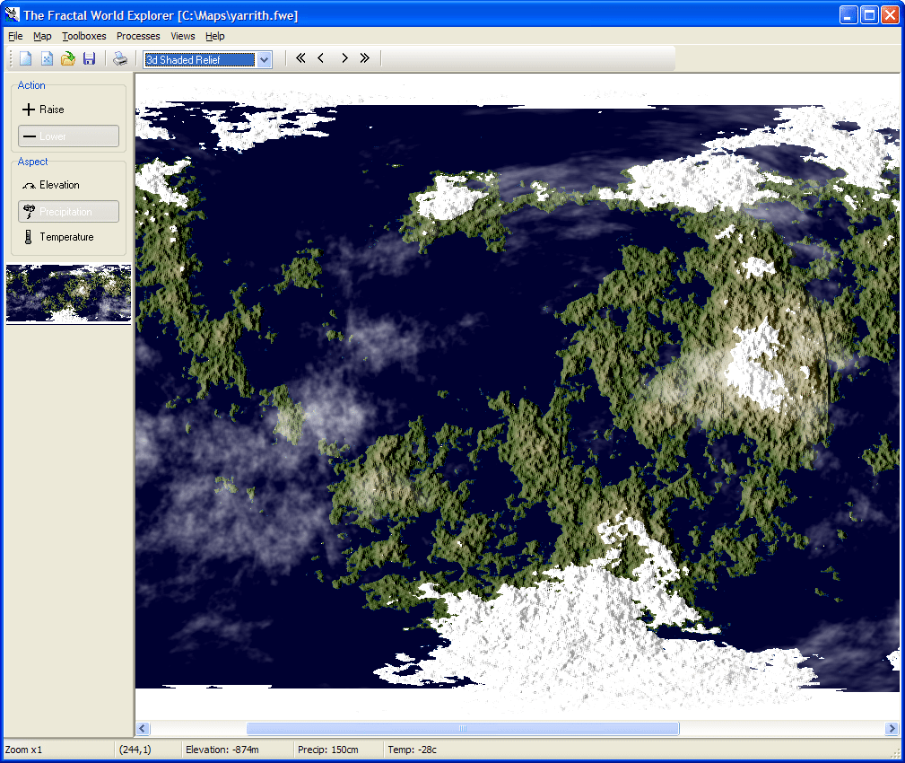 A World Map in .BMP format for Windows 3.0.