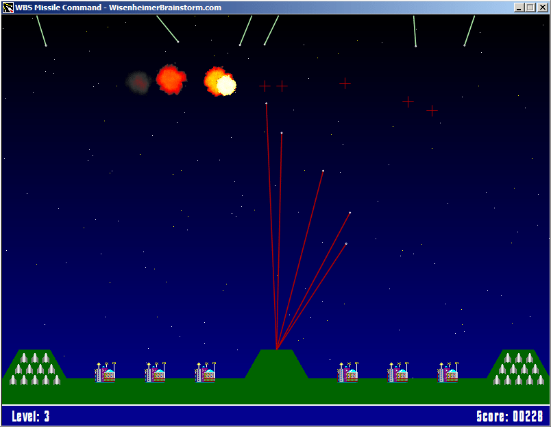 Missle Command for Windows.