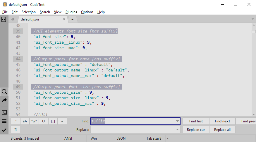 Another Editor v1.70 - text (ASCII) editor with Turbo Pascal source.