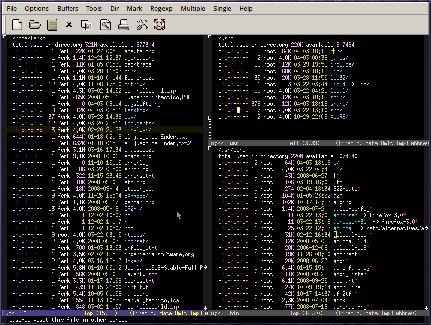 Emacs editor for DOS version 1.6.