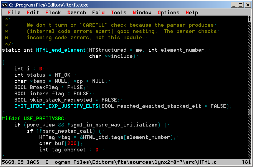 Programmers ASCII text editor. Uses WordStar-like commands..
