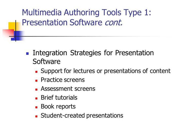 Multimedia authoring package that can be used for presentations or tutorials.