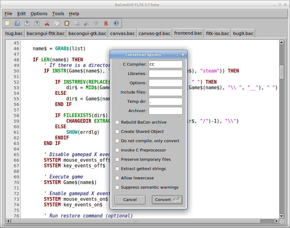 A program to ease invocation of compilers and other software tools from a function key in QEdit version 2.+.