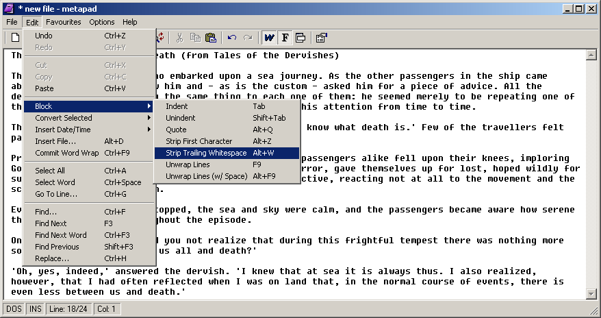 Tiny Word text editor (6K) - limited, but fully functional v1.5.